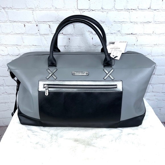 🚫SOLD! •NWT🤩 |•ELLEN TRACY•| Gorgeous The 20" Smooth Color Block Duffle Bag - Picture 2 of 16